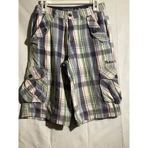 Guess LA Bermuda Plaid Shorts